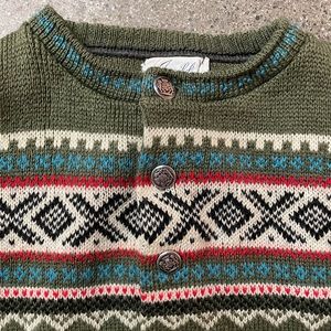 Vintage Hand Knitted Imported Cardigan